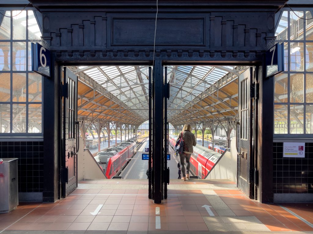 gare de Lübeck en Allemagne