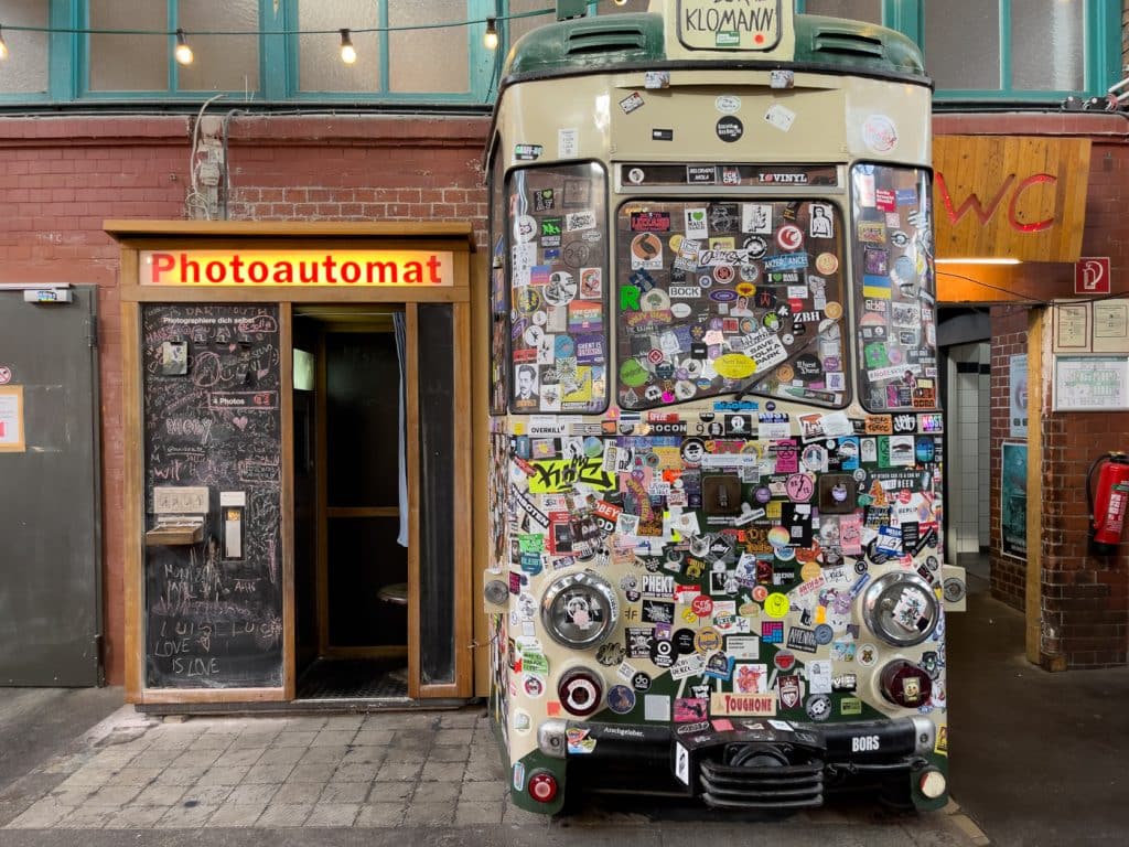 Photoautomat au marché de Berlin, Allemagne