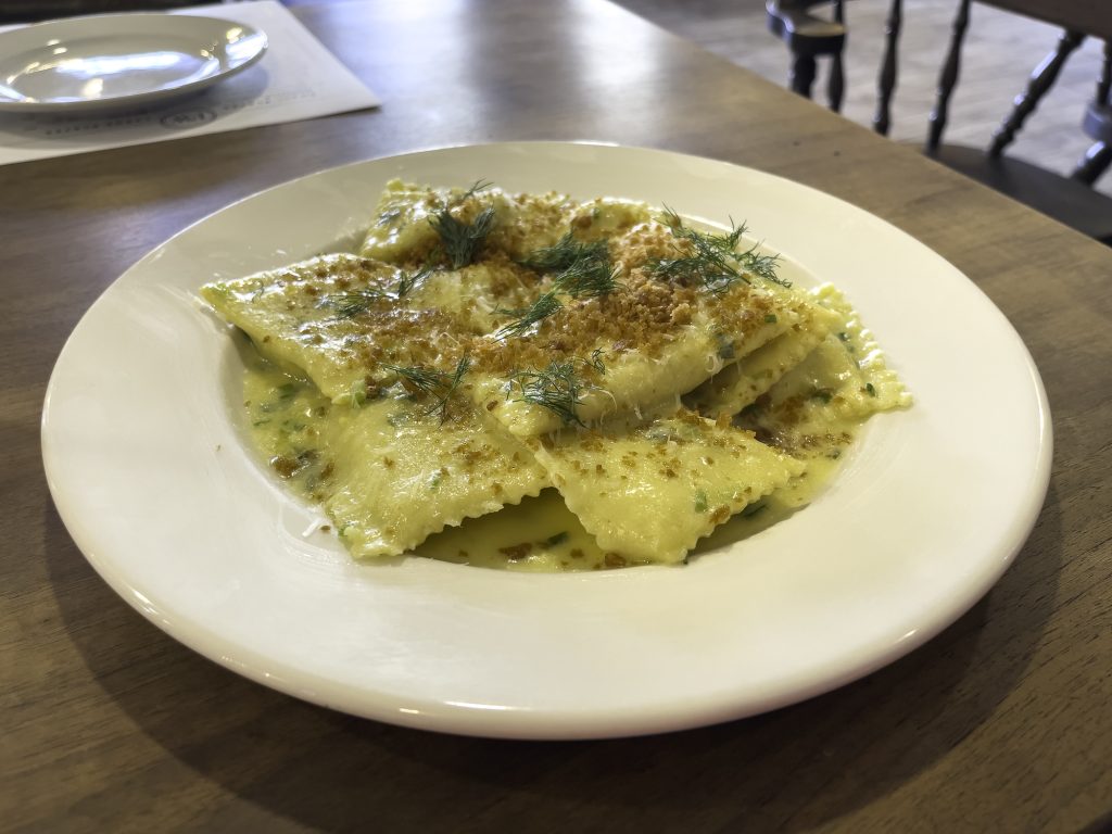 Agnolotti au crabe - Park West où manger à Corner Brook