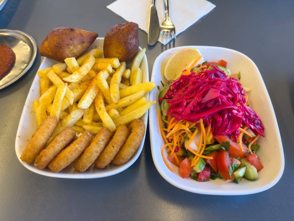 frites et salade d'Avanos