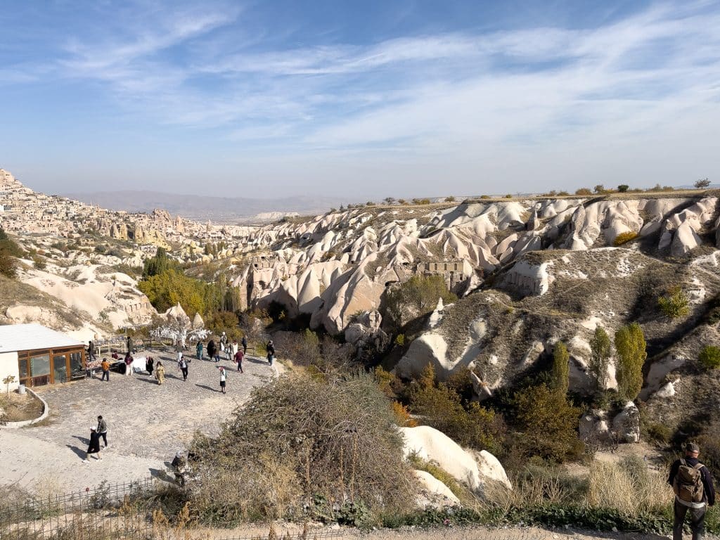 Panorama sur la vallée des pigeonniers en Turquie