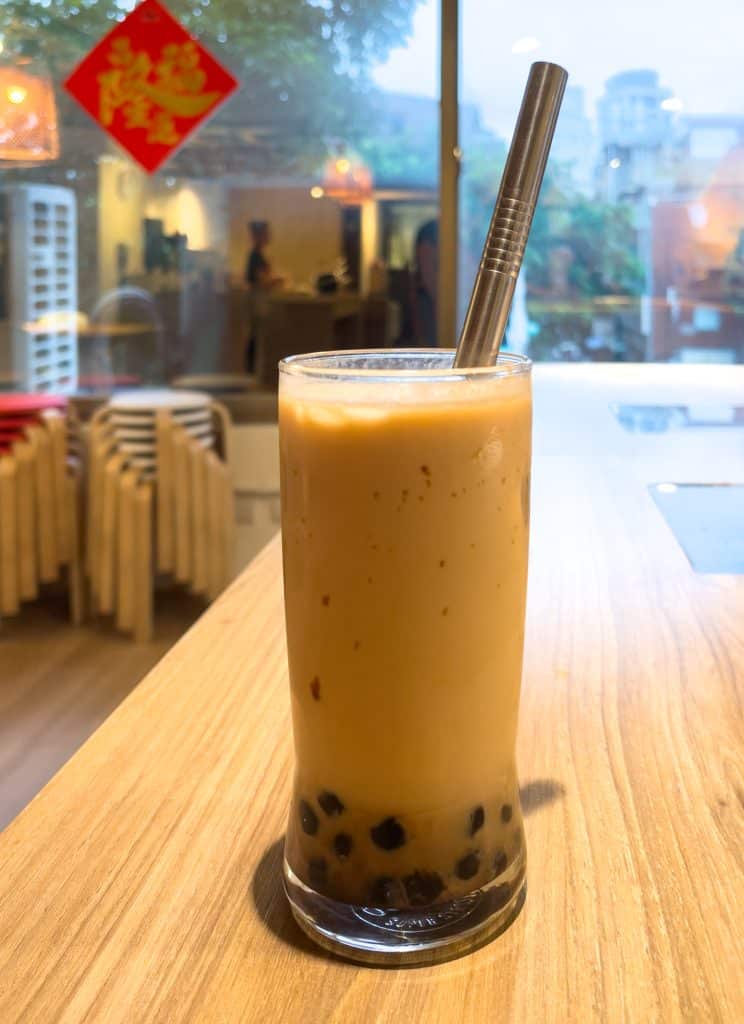 Boba bubble milk tea