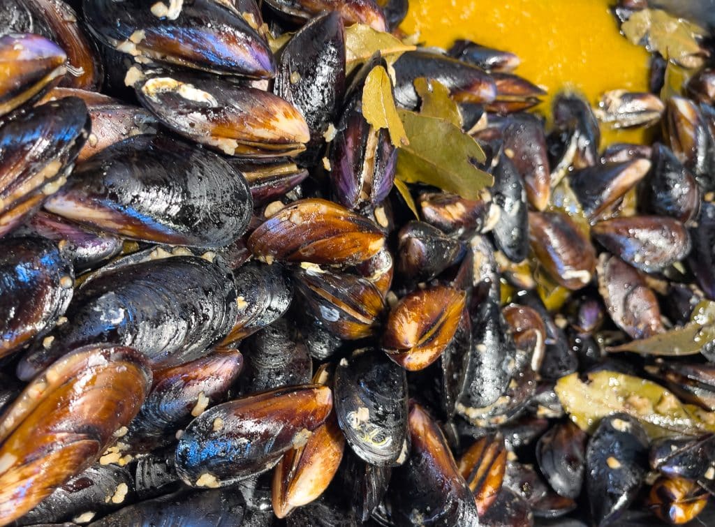 Moules en street food à Turquie