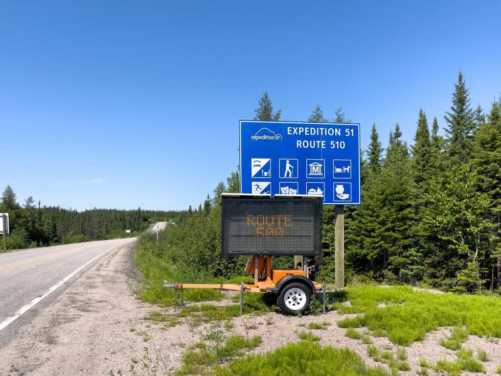 Panneau de la route 510 - Expédition 51