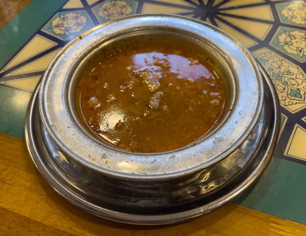 Soupe beyran typique de Turquie