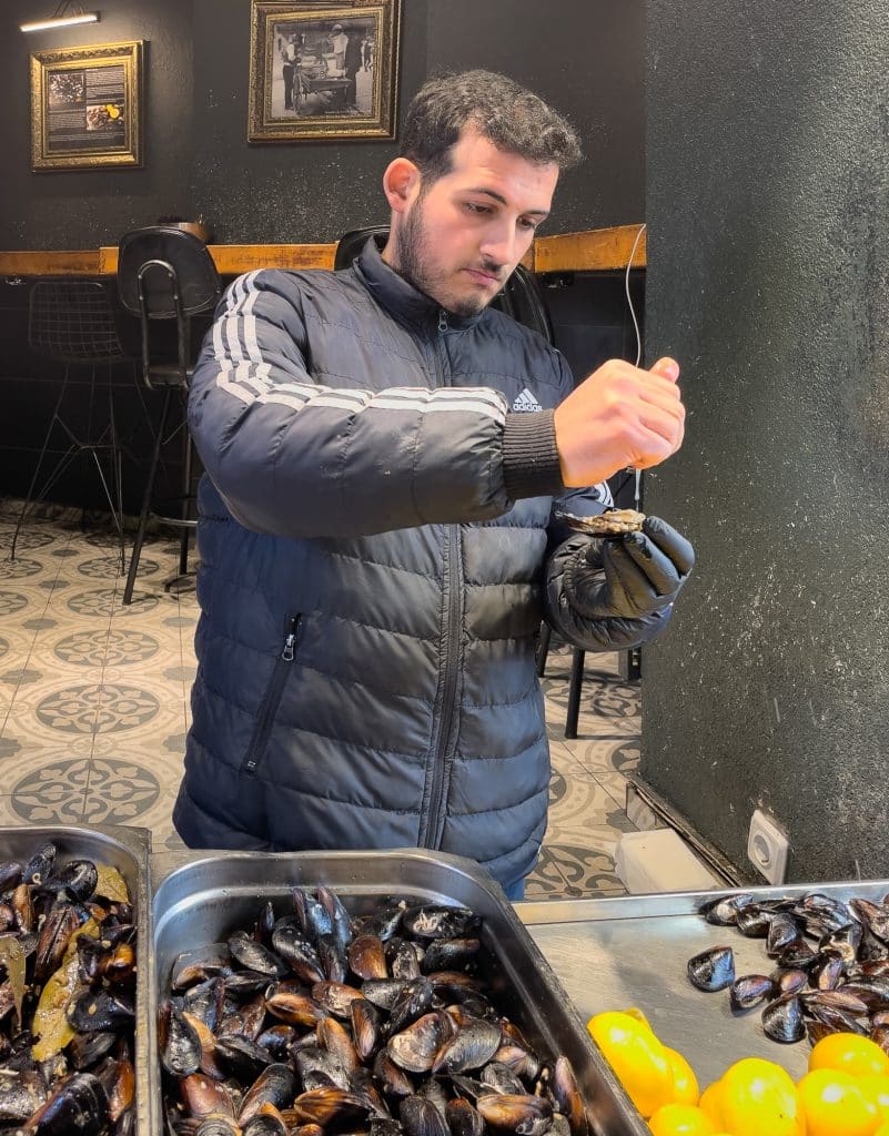 Vendeur de moules à Istanbul