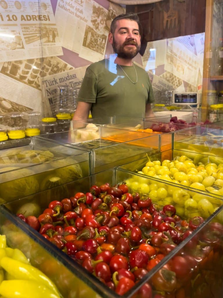 Boutique de marinades à Istanbul, Kadikoy